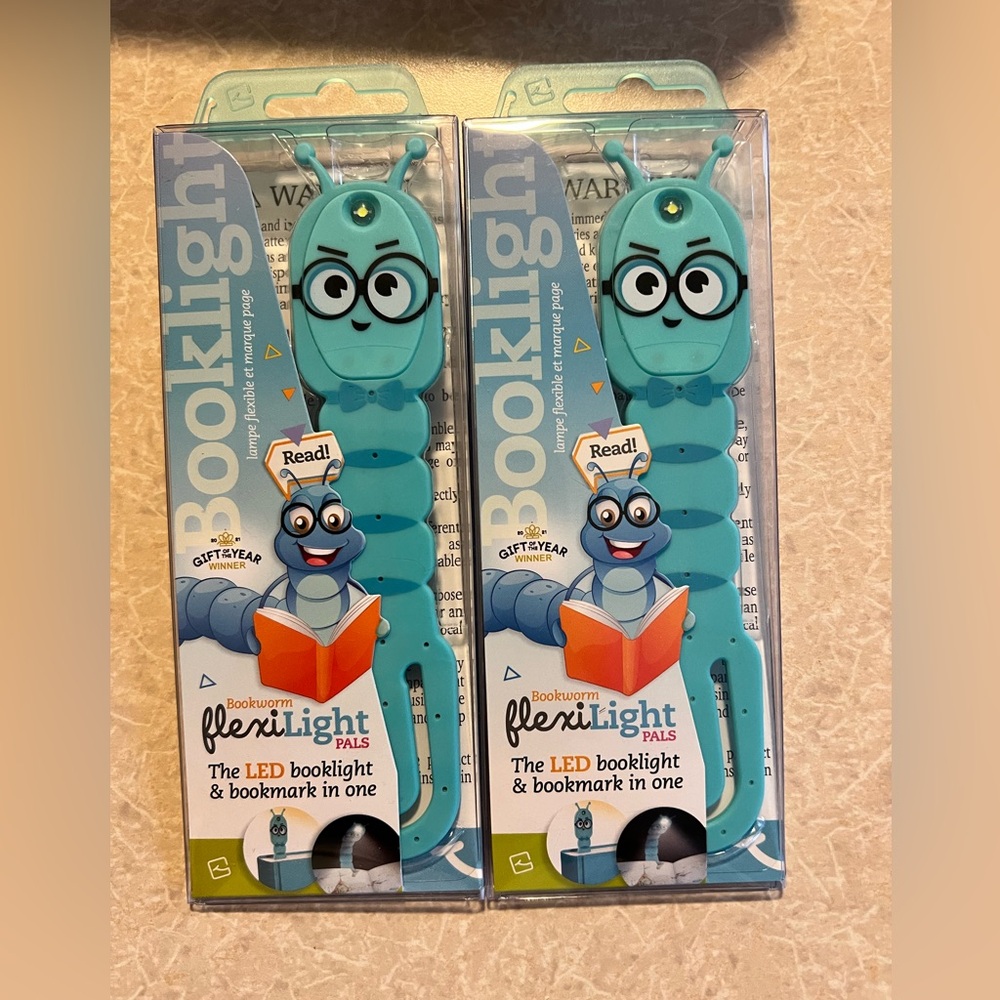 2 light up FlexiLight Pals LED Booklight - Teal NWT